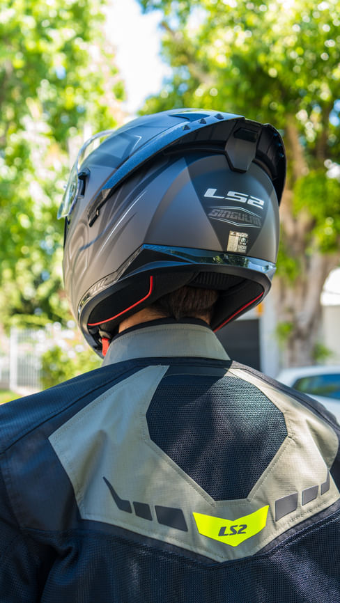 Casco LS2 806 Fusion Stingular Negro / Gris / Mate